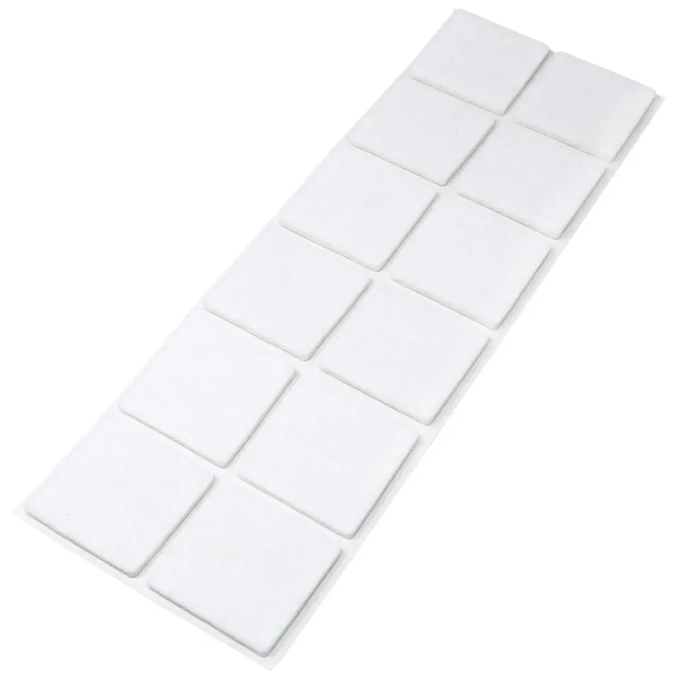 Adsamm feltrini autoadesivi 40x40 mm bianchi 12 pz