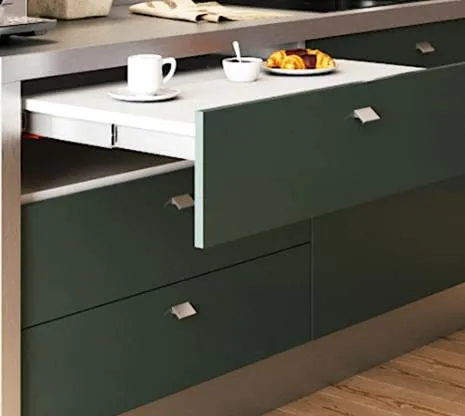 Emuca ATIM Guide Tavolo Allungabile L490mm 80 kg