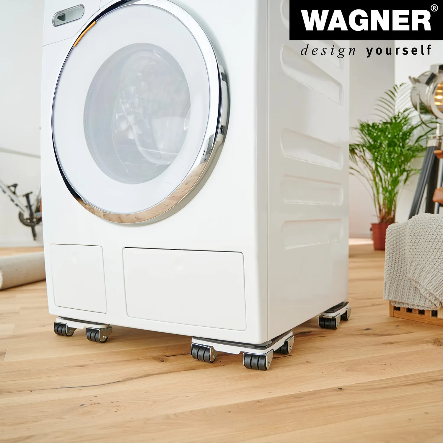 Wagner MM 1191 triangoli trasporto 250kg set 4 ruote sterzanti