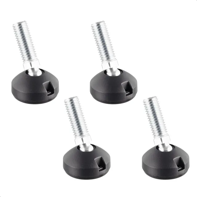 Wagner Design 15437004 piedini livellamento M10x25 4 pezzi neri