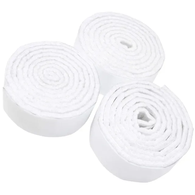 Adsamm rotolo feltro autoadesivo 24x1000 mm bianco 3 pezzi 3,5 mm
