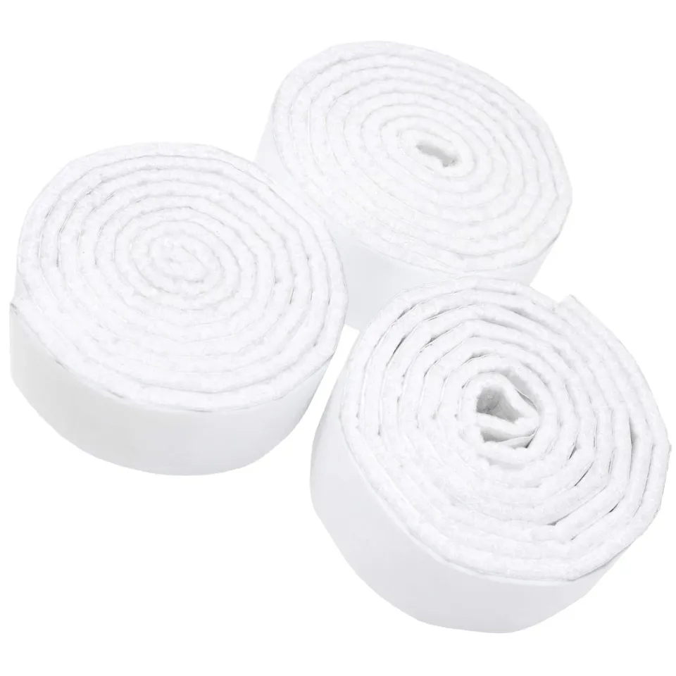 Adsamm rotolo feltro autoadesivo 24x1000 mm bianco 3 pezzi 3,5 mm