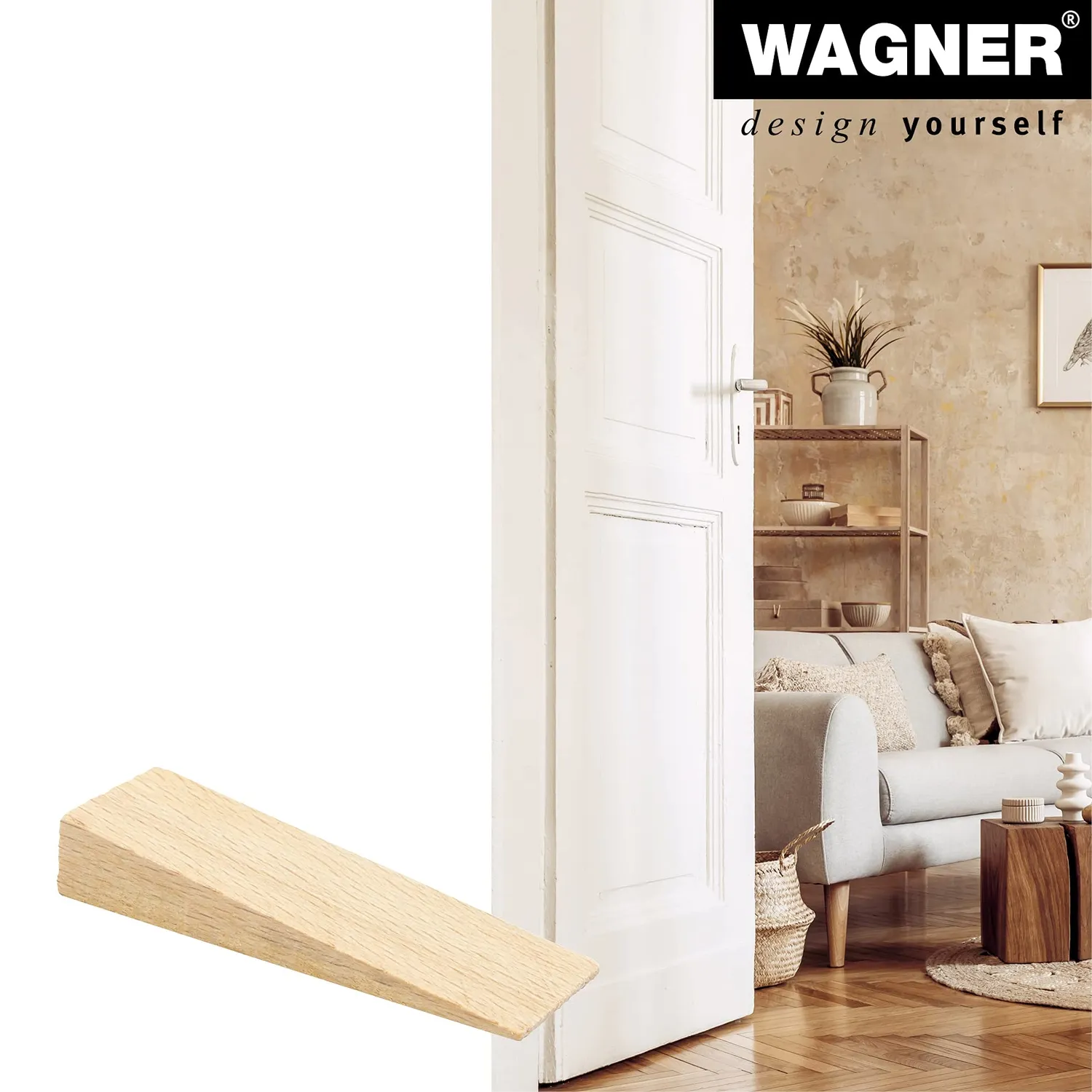 Wagner Cuneo fermaporta faggio 70 mm set 4 pezzi