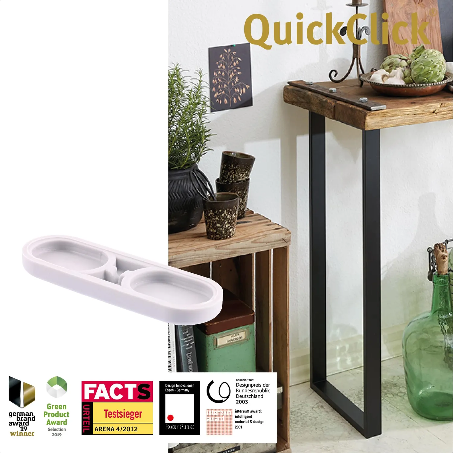 WAGNER QuickClick Tandem Pattini Ricambio 39x12 mm 8pz