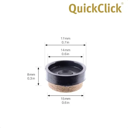 Wagner QuickClick 15784700 feltrini ricambio Ø17 mm 8 pezzi SYNO