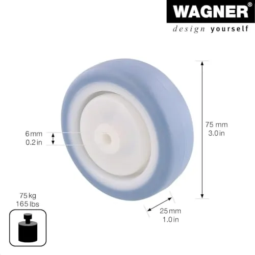 Wagner RO 6776 Deluxe ruota ricambio 75 mm 1 pz morbida