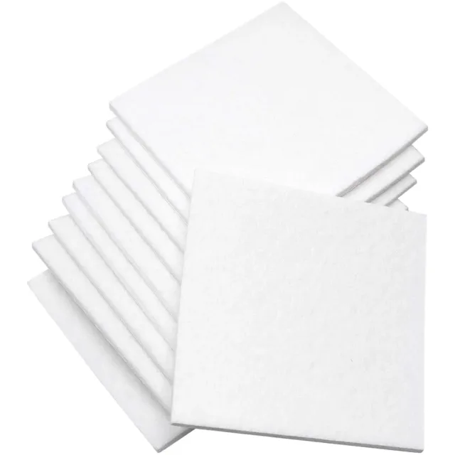 Adsamm Quality 100x100 mm fogli feltro autoadesivo 10 fogli bianchi 3,5mm