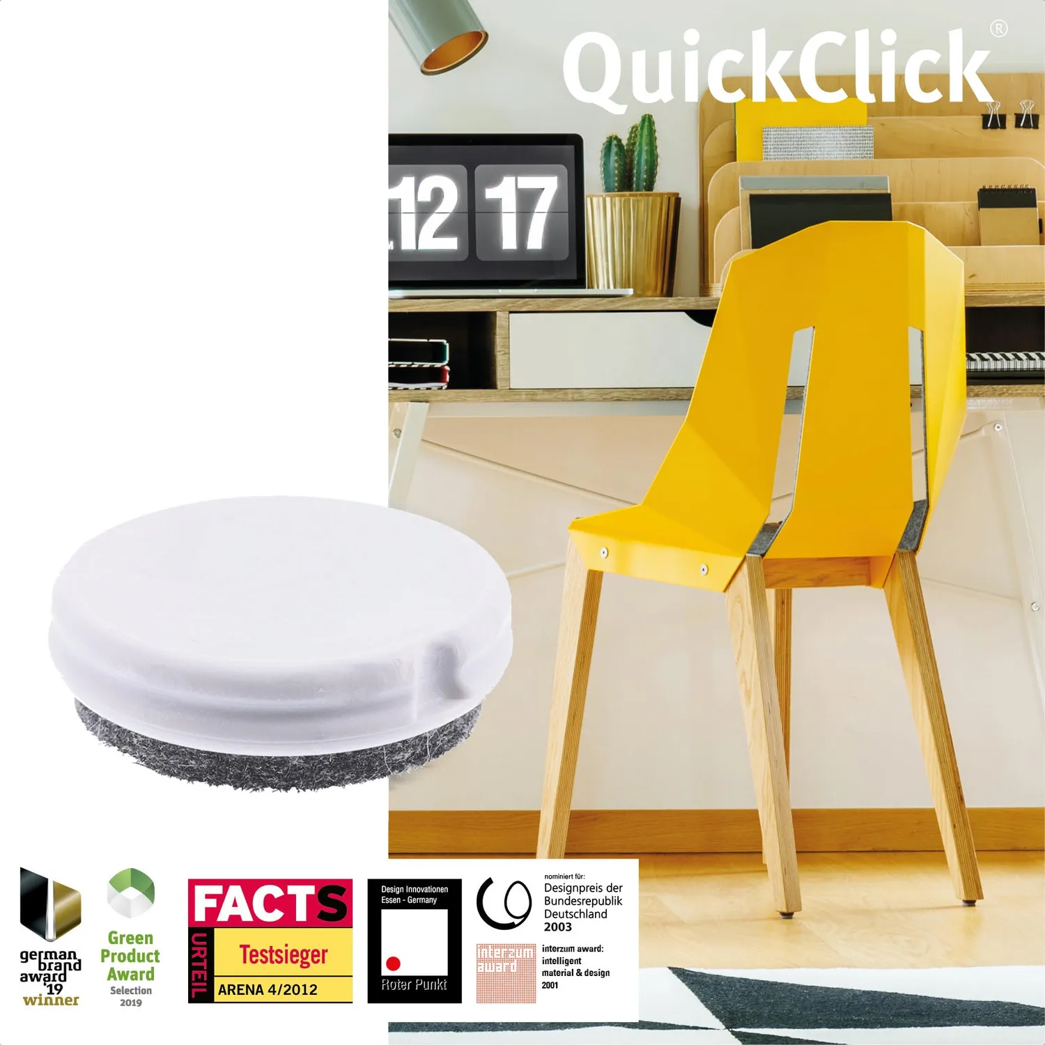 WAGNER QuickClick DUO feltrini Ø20 mm 8 pezzi lana