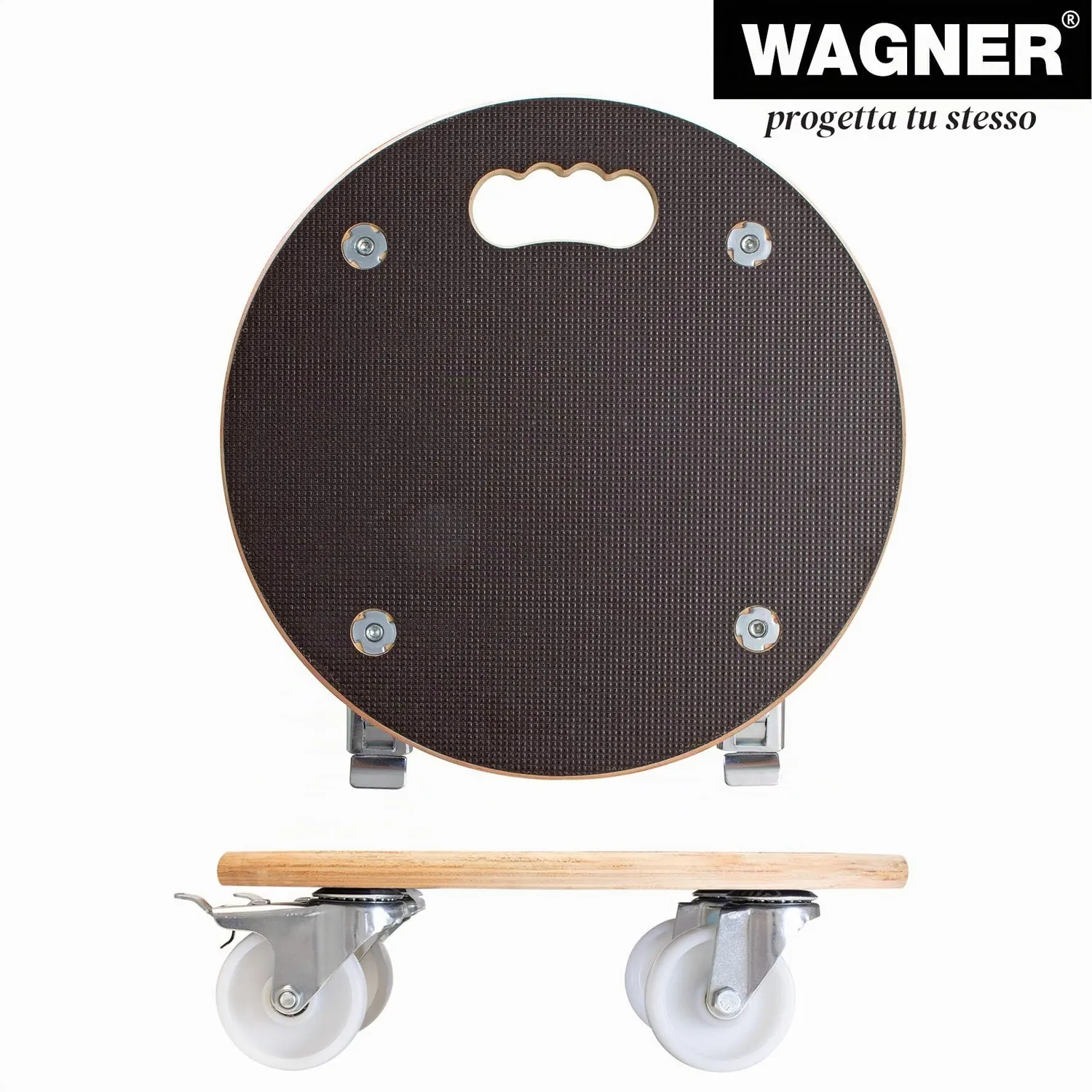 Wagner Maxigrip carrello portavaso legno Ø 38 cm 250 kg