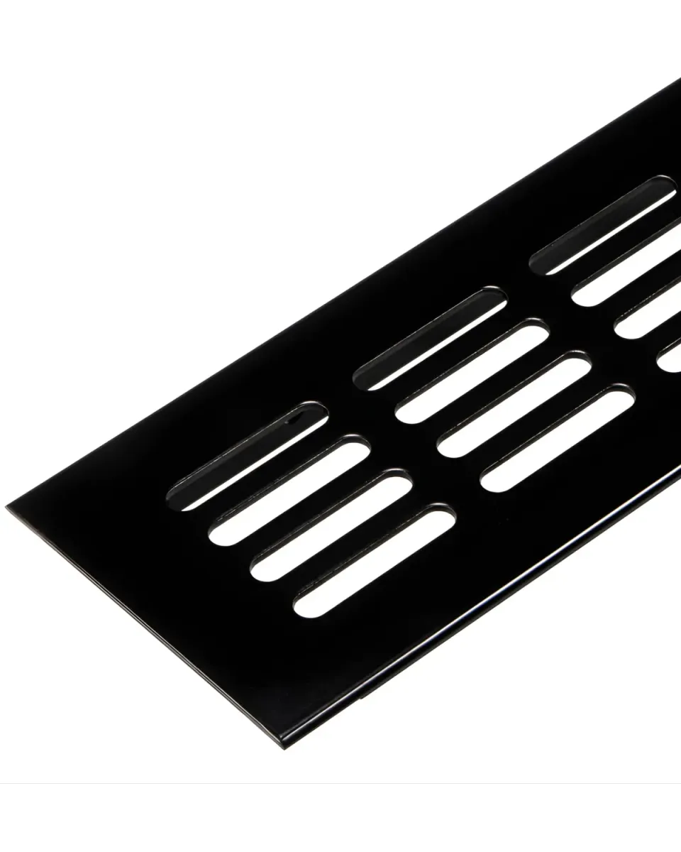 Gedotec Griglia Ventilazione 300x60 Nero Opaco Alluminio