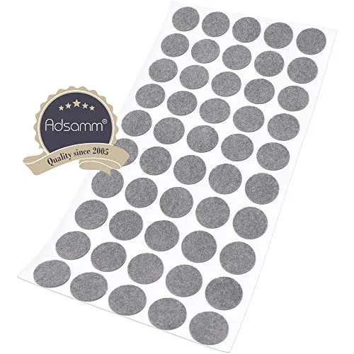 Adsamm feltrini ultrasottili Ø 20 mm grigi 50 pezzi