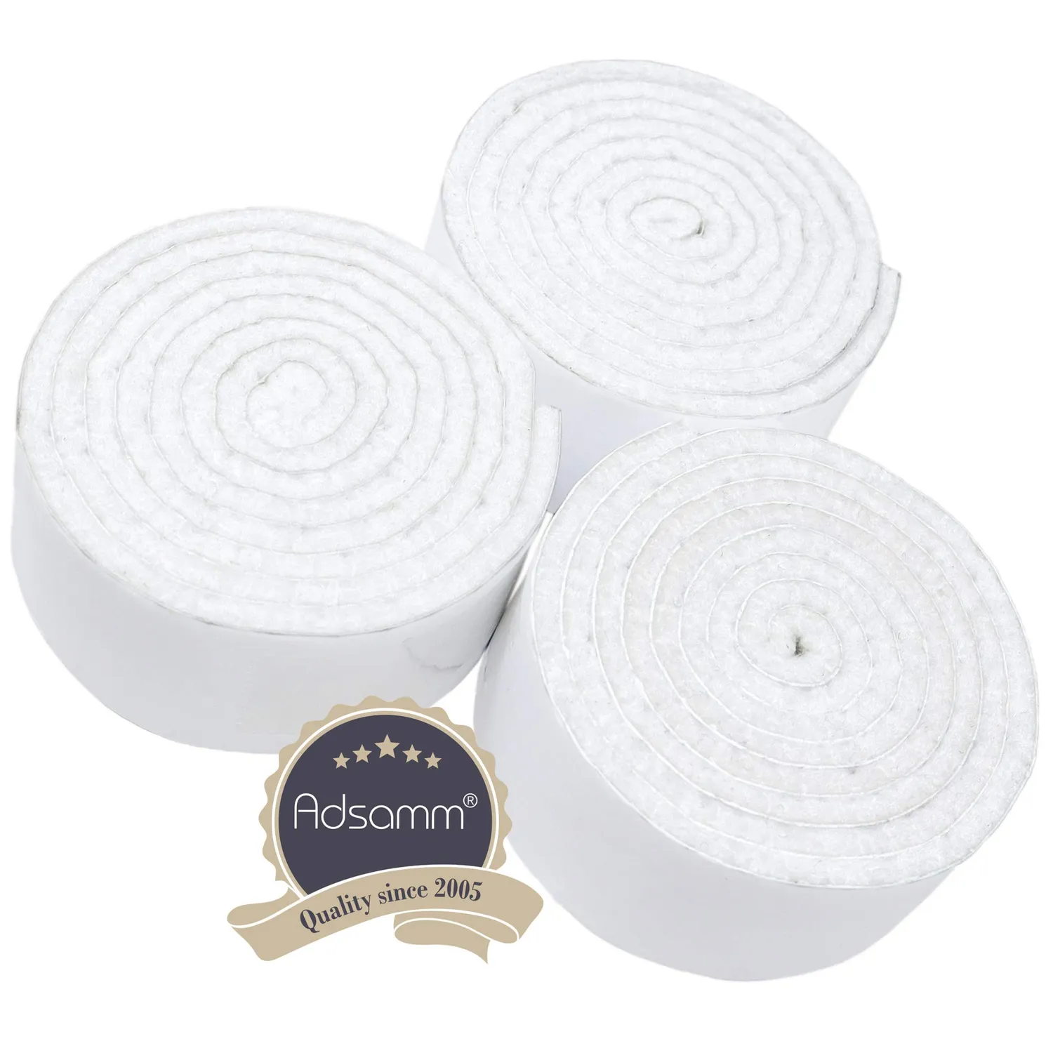 Adsamm Feltro Autoadesivo Bianco 3 Rotoli 29x1000 mm 3,5 mm