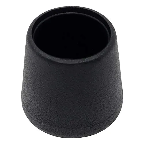 Adsamm Quality puntali esterni PVC tondi 18 mm neri 16 pezzi