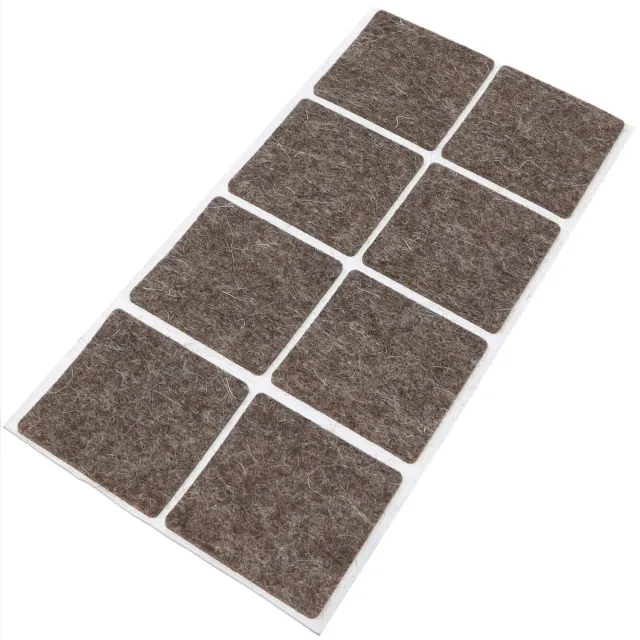 Adsamm Feltrini Lana 50x50 mm Marrone 8 Pezzi Extra Soft