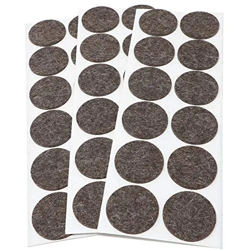 Adsamm Quality Feltrini Lana Tondi Ø 40 mm Marroni 36 pz 3 mm