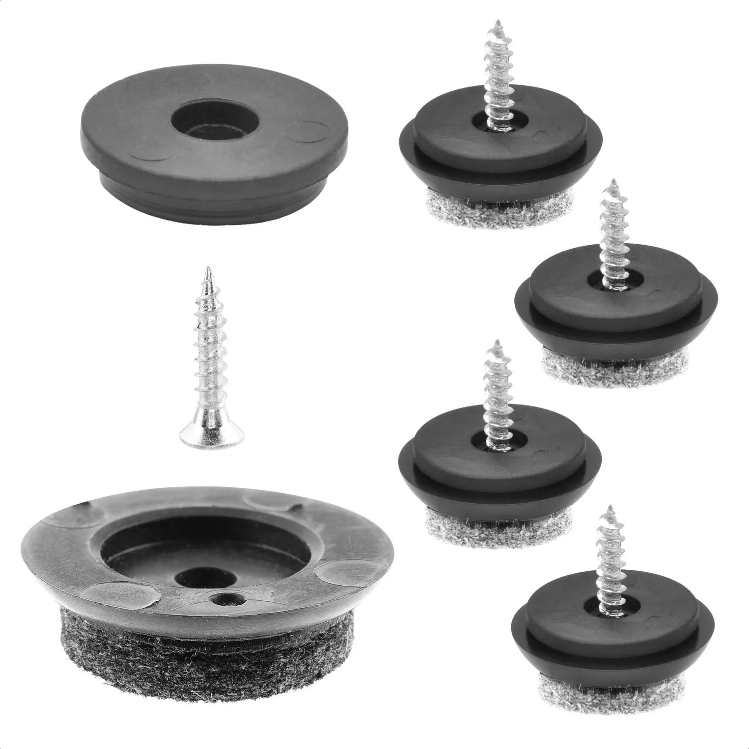 Wagner QuickClick feltrini avvitare 17 mm 4 pezzi lana
