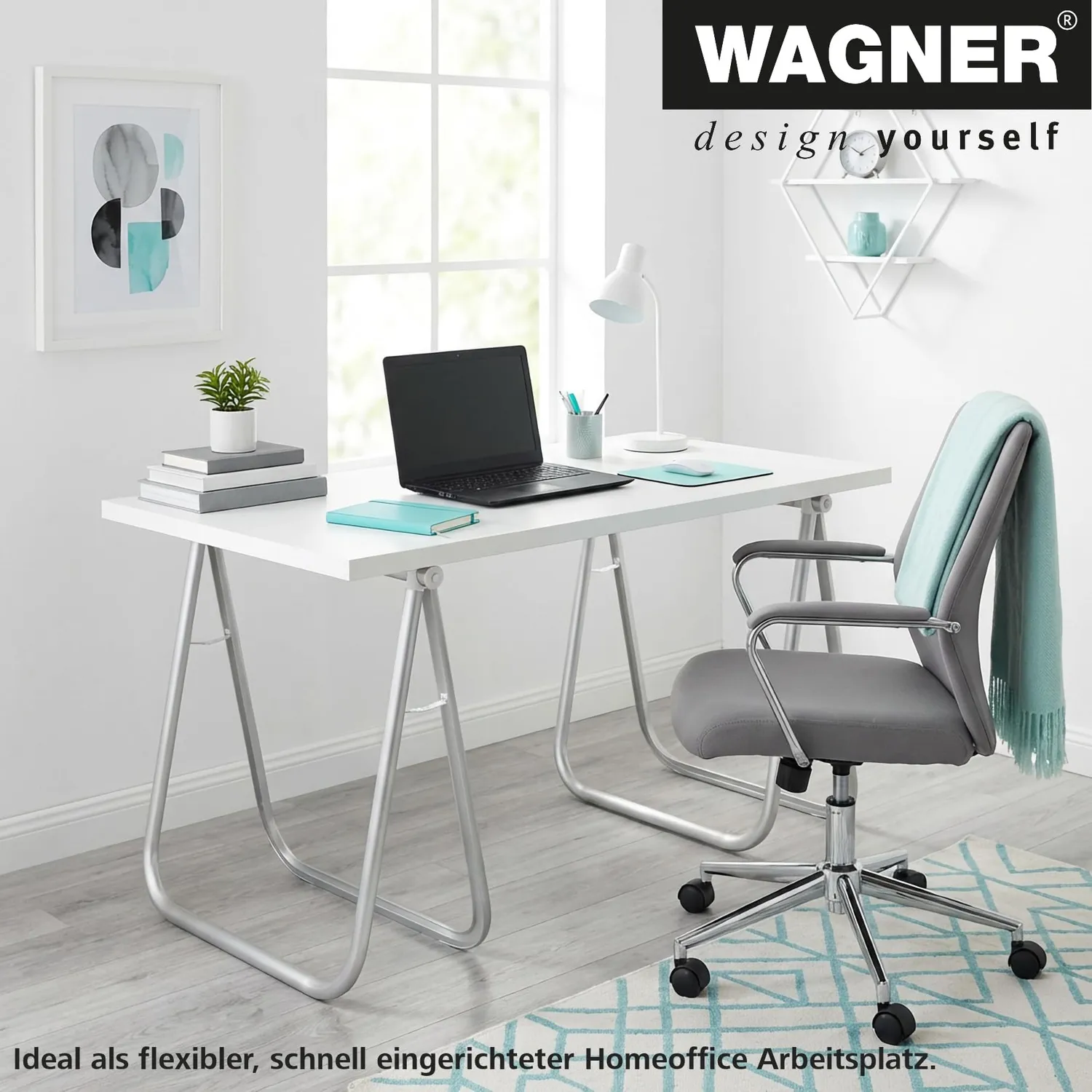 Wagner Exclusiv Style 12641201 cavalletto pieghevole alluminio 78 cm