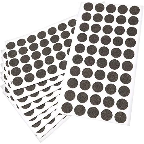Adsamm Ultrasottili Ø 16 mm Feltrini Autoadesivi 500 pz Marroni 1,5 mm