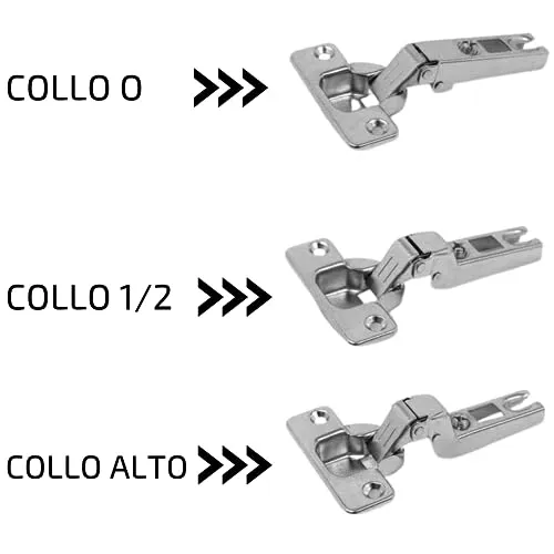 Indaux Slide On cerniere 35 mm collo dritto basetta H0 4 pezzi