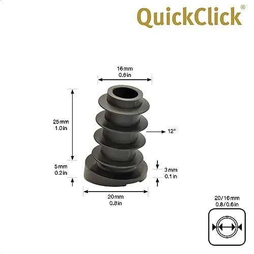 Wagner QuickClick 15786800 piedini da inserire 4 pezzi 16/20 mm