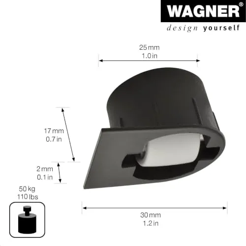 Wagner BSR RO 7057 rotella a scomparsa Ø15 mm portata 50 kg