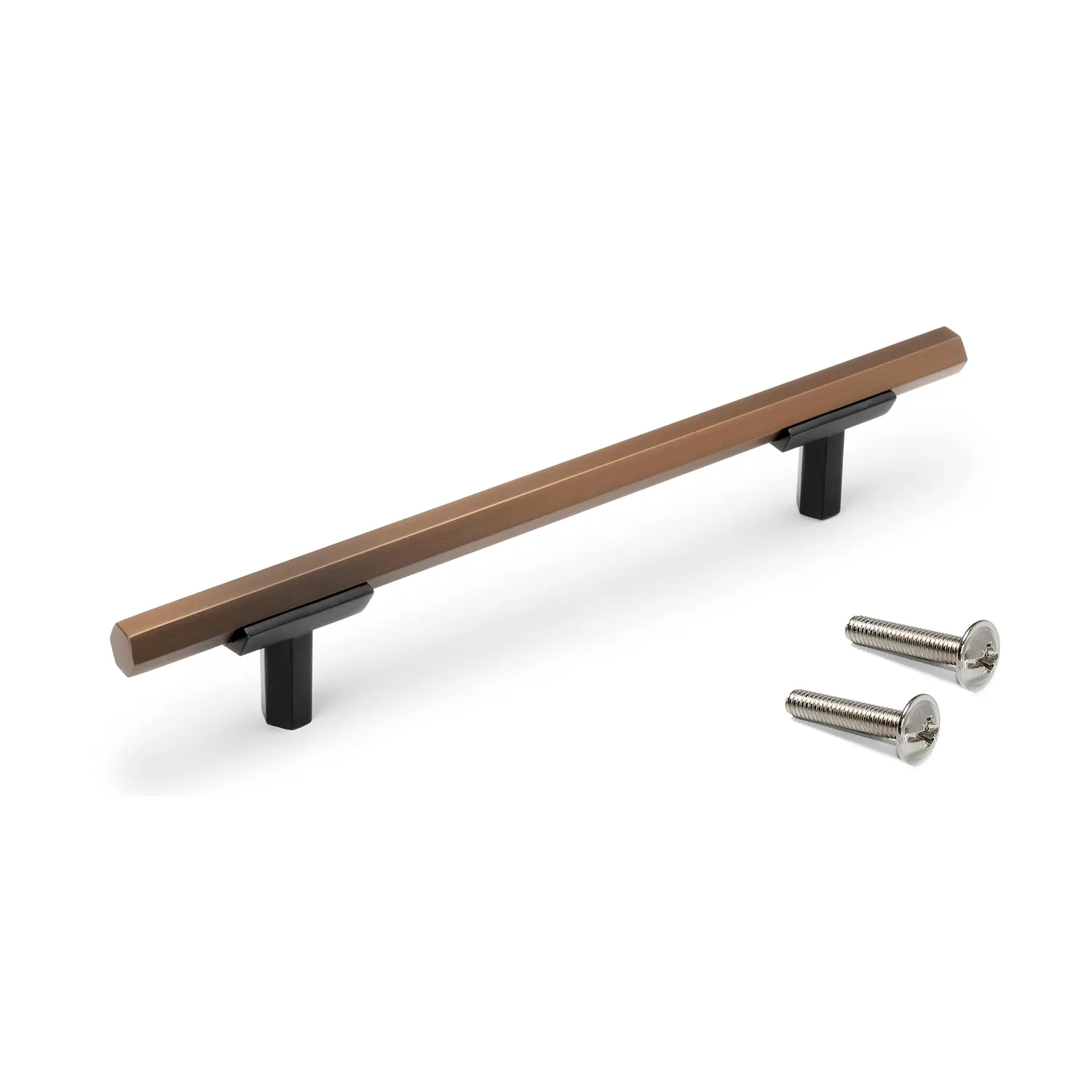 Emuca Riad maniglia mobile 192 mm bronzata alluminio 20 pezzi