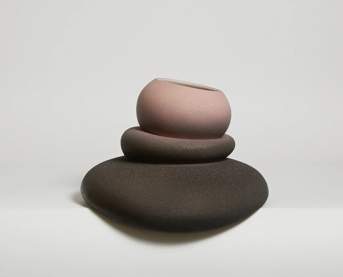 NIVA Design Colate Blob Sunshine vaso gres fatto a mano