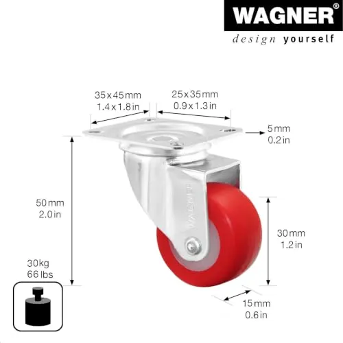 Wagner RO 2130 01213001 rotella morbida Ø30 mm 30 kg