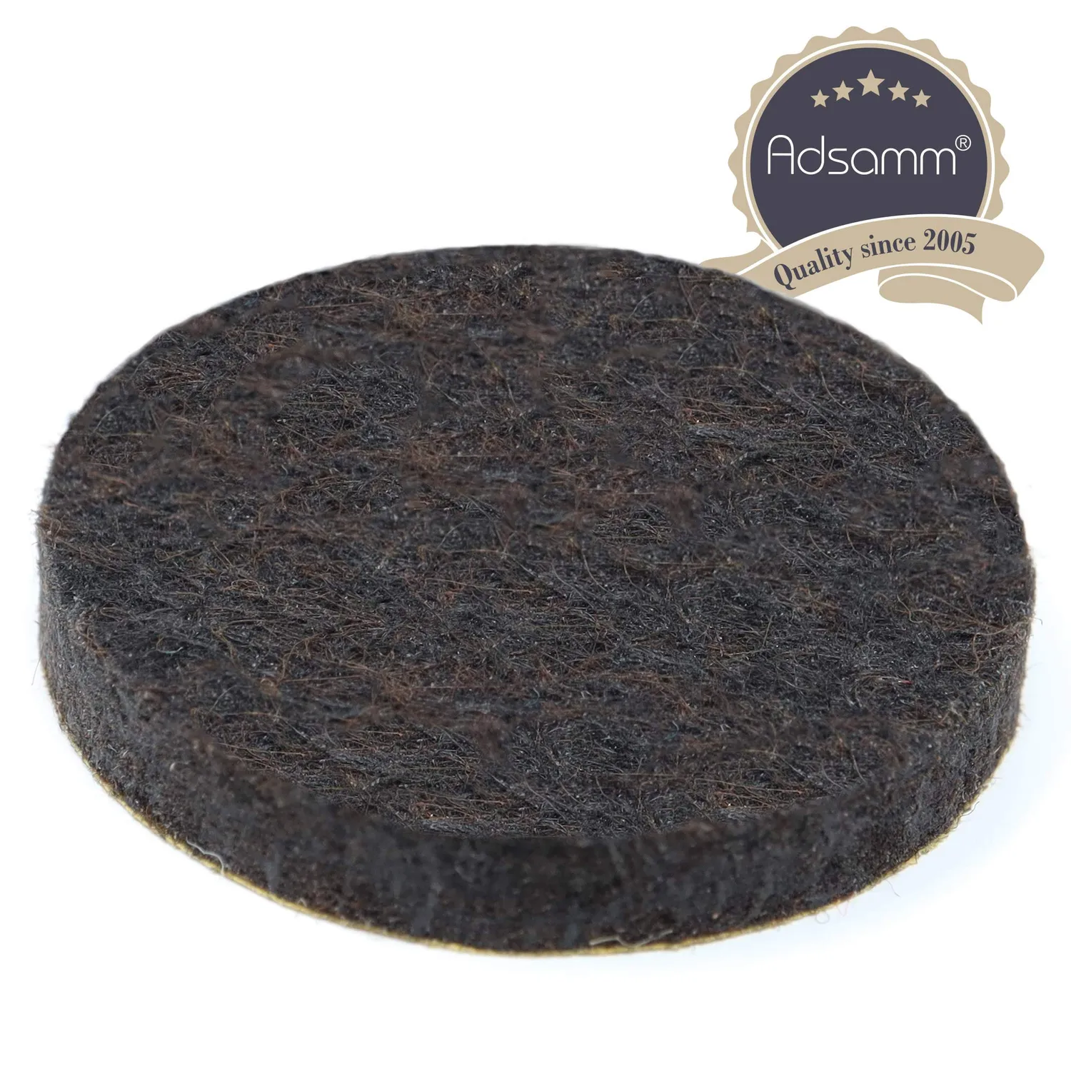 Adsamm feltrini autoadesivi Ø 36 mm marroni 4 pezzi feltro