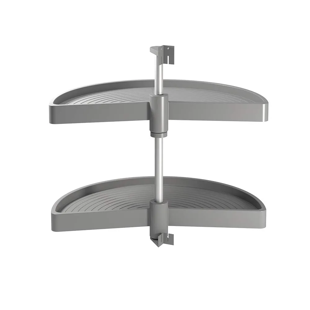 Emuca cestello girevole cucina 3/4 Ø710 mm grigio 2 cestelli