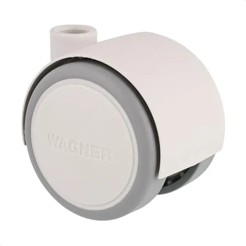 Wagner 01670401 rotella mobili bianco-grigio 1 pz morbida 35 kg