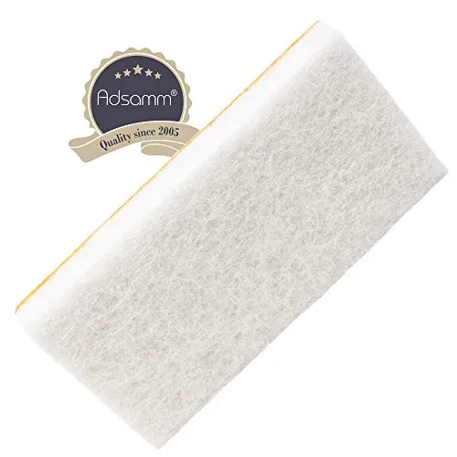 Adsamm Feltrini Alta Densità 20x40 mm 32 Pezzi Bianchi 5,5 mm