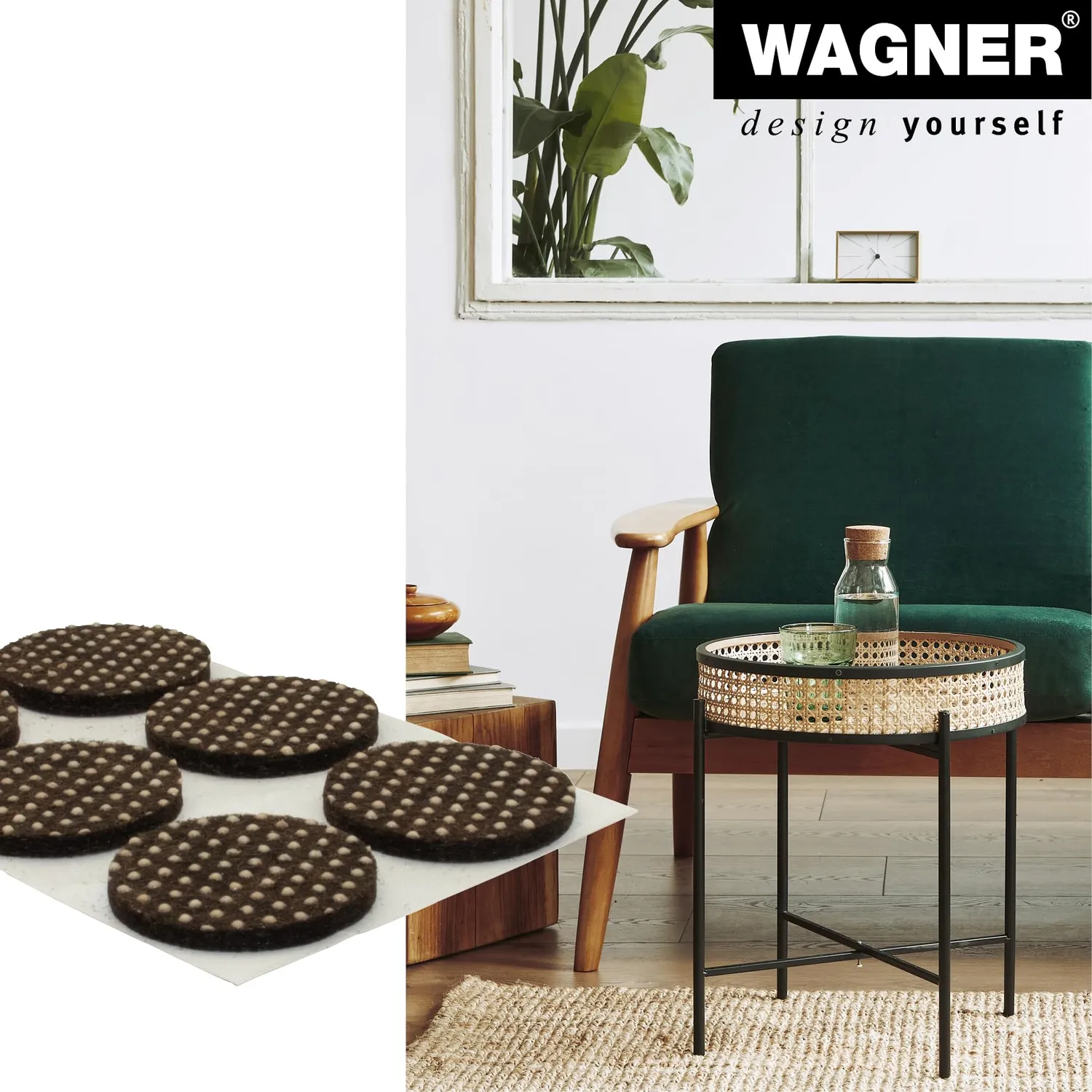 Wagner EH 0128 gommini antiscivolo feltro 12 pezzi