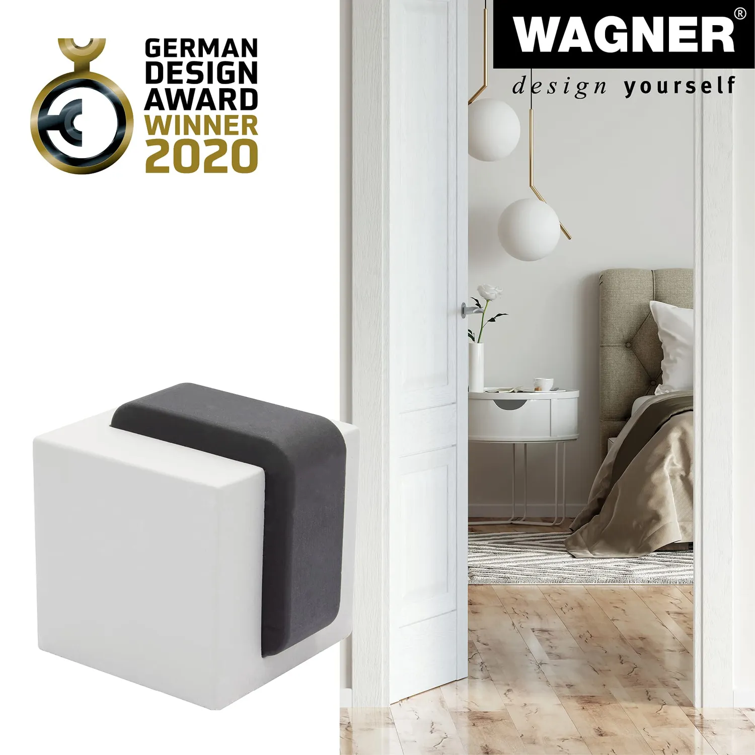 Wagner Cubo 15518611 fermaporta pavimento cemento 40mm