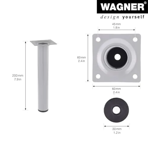 Wagner Classic ST 1220 gamba mobile 200 mm alluminio 1 pezzo