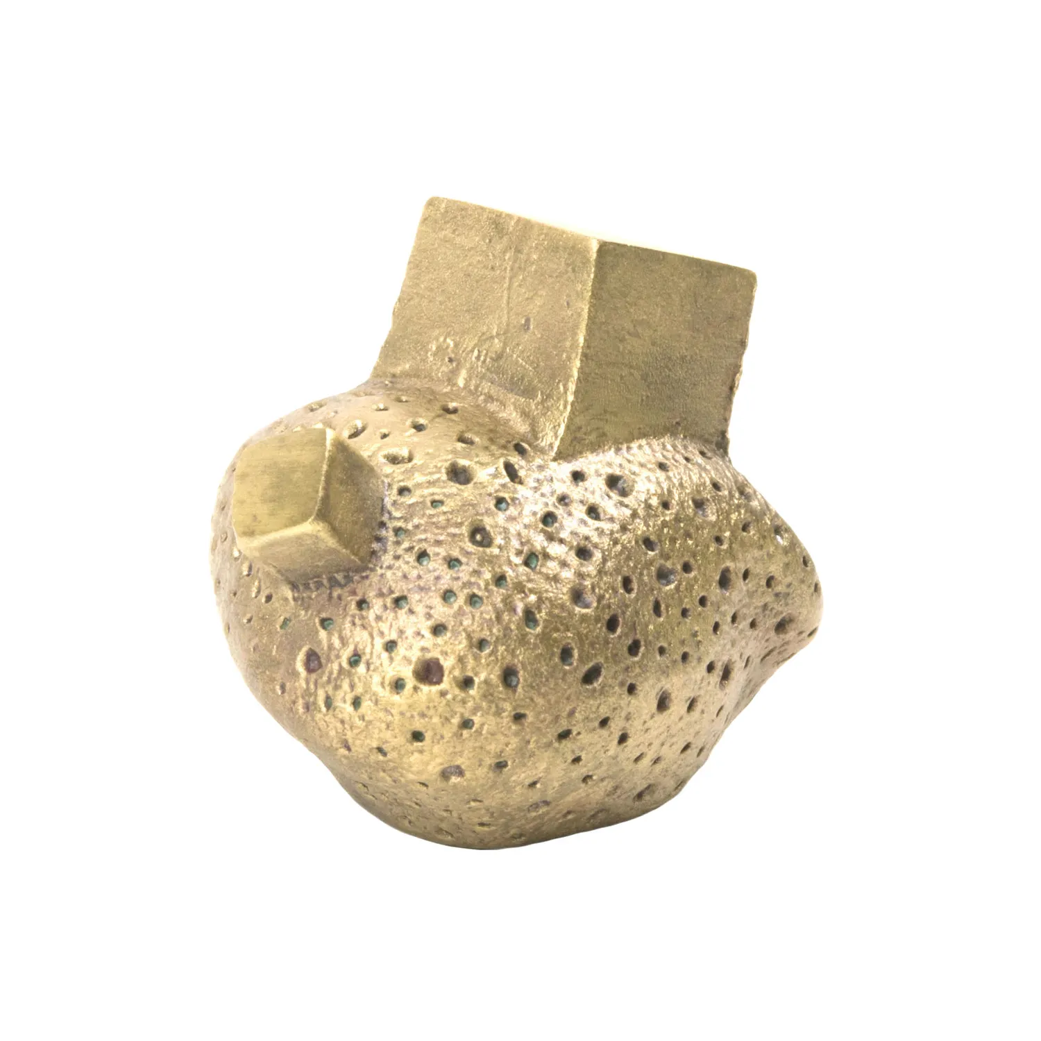 NIVA Design Pietra pomello ottone satinato confezione