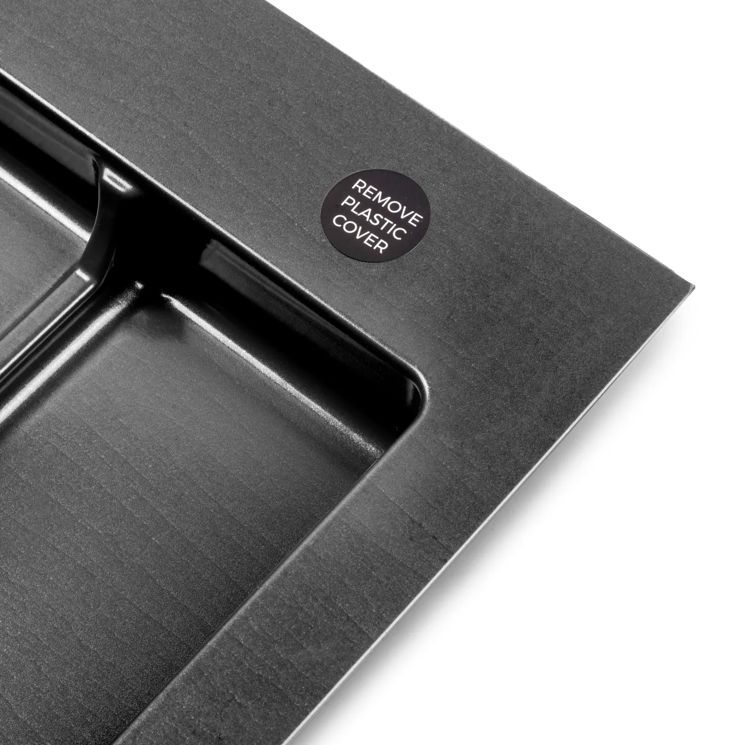 Emuca Harmony Base riciclaggio cucina modulo 80 nera 3 scomparti