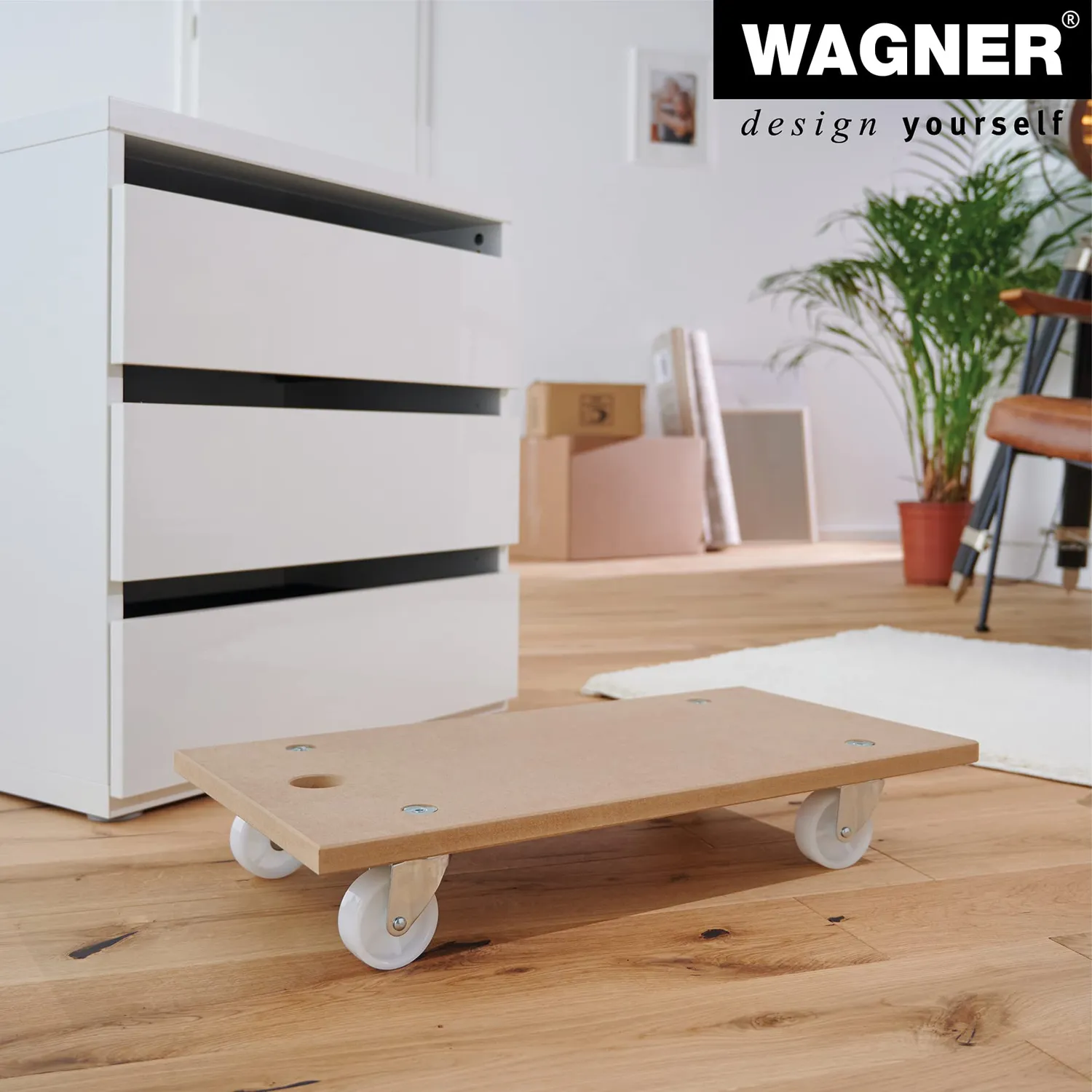 Wagner MM 1104 carrello trasporto MDF 57,5x30 cm portata 200 kg