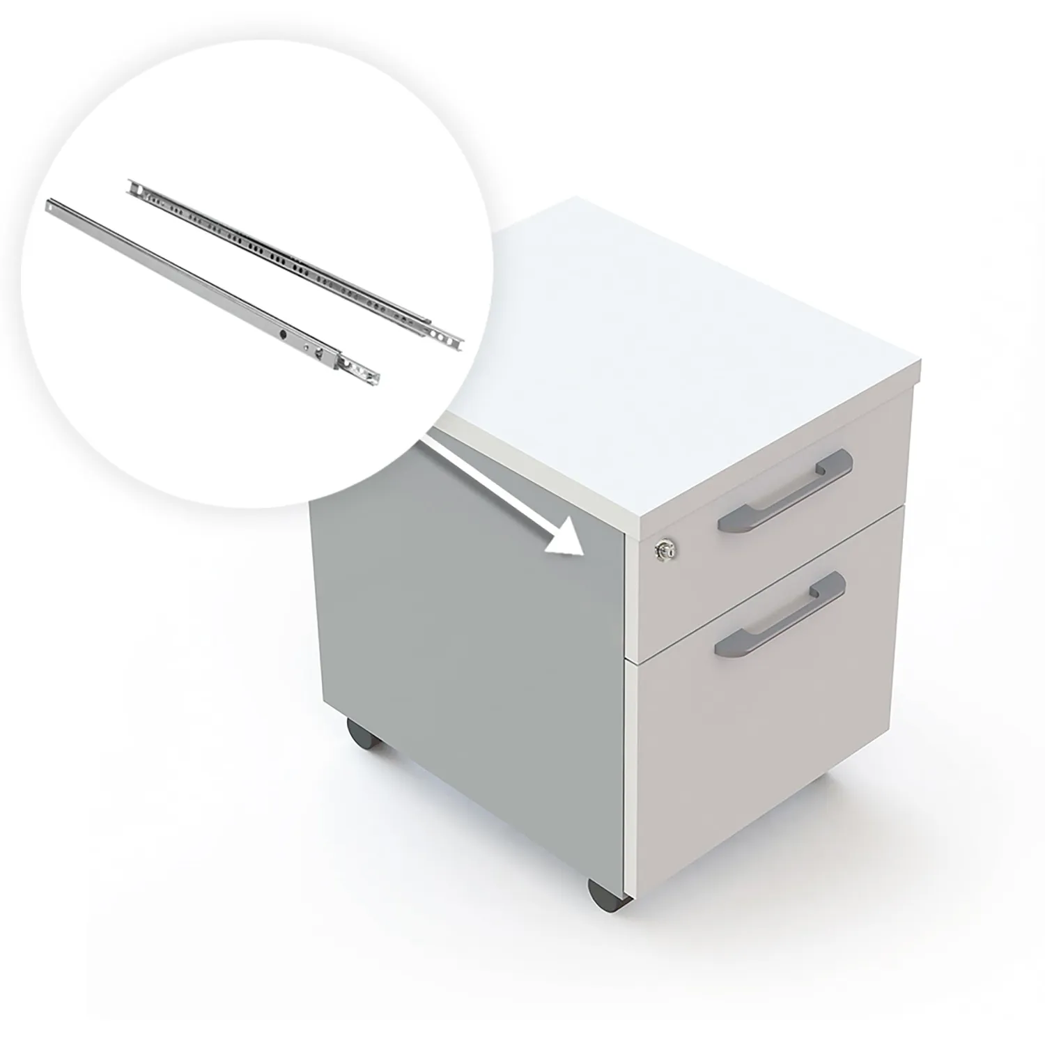Emuca Guide Cuscinetti Sfere 310 mm 10 pz Parziale