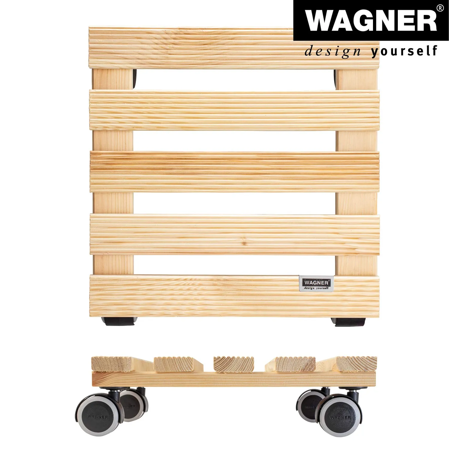 Wagner Country sottovaso legno 28x28 cm 100 kg naturale