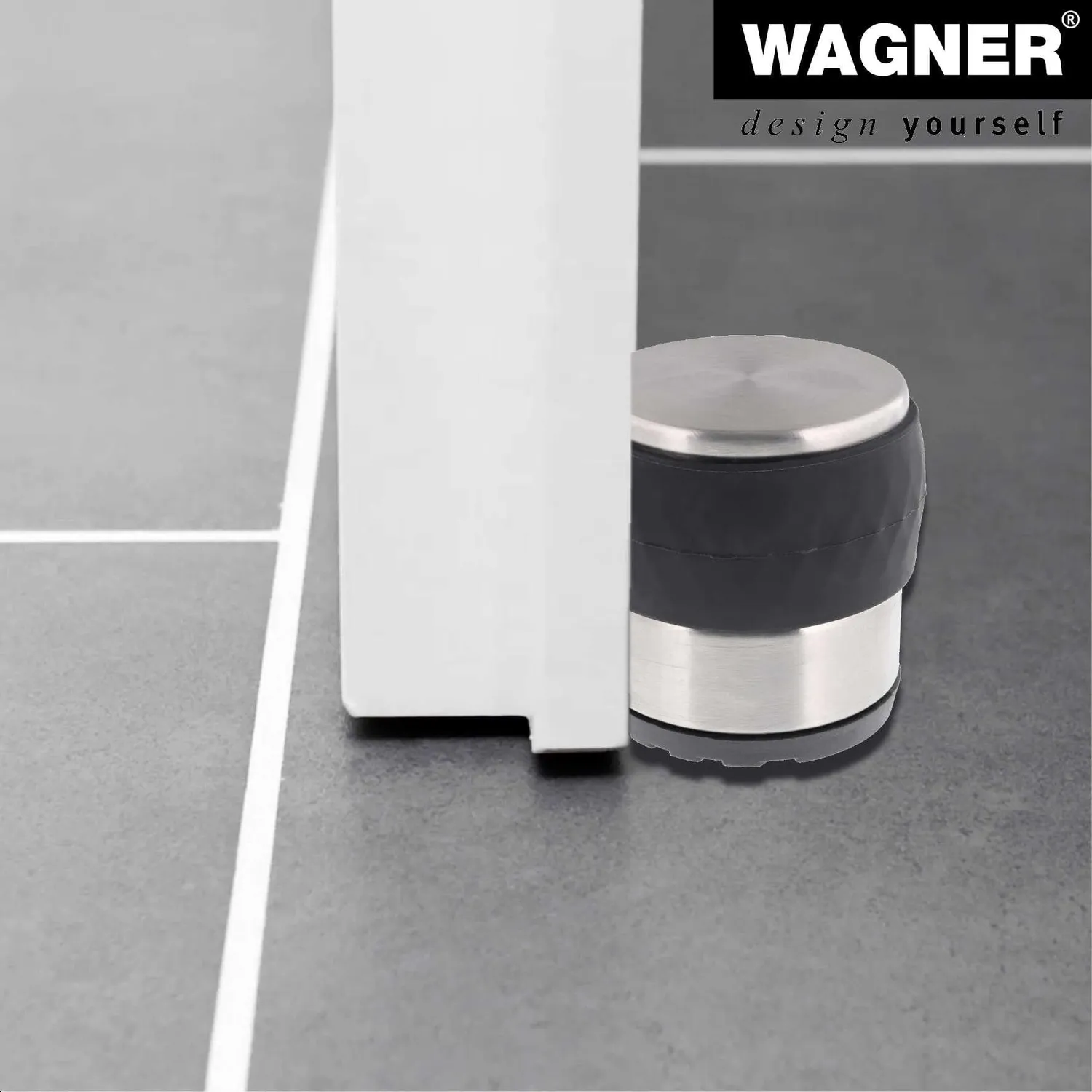 Wagner New Tower 15521201 fermaporta acciaio 70 mm nero