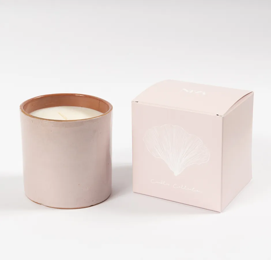 NIVA Design Ambra candela rosa fico terracotta