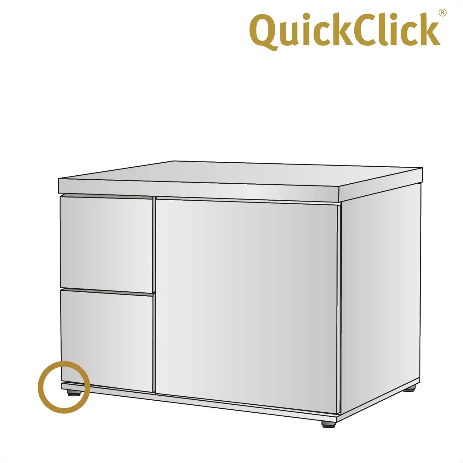 Wagner QuickClick 15417999 piedino regolabile M8 set 4 pezzi