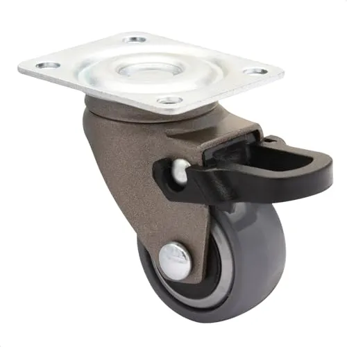 Wagner 3C Ø25 mm ruota girevole con freno grigia