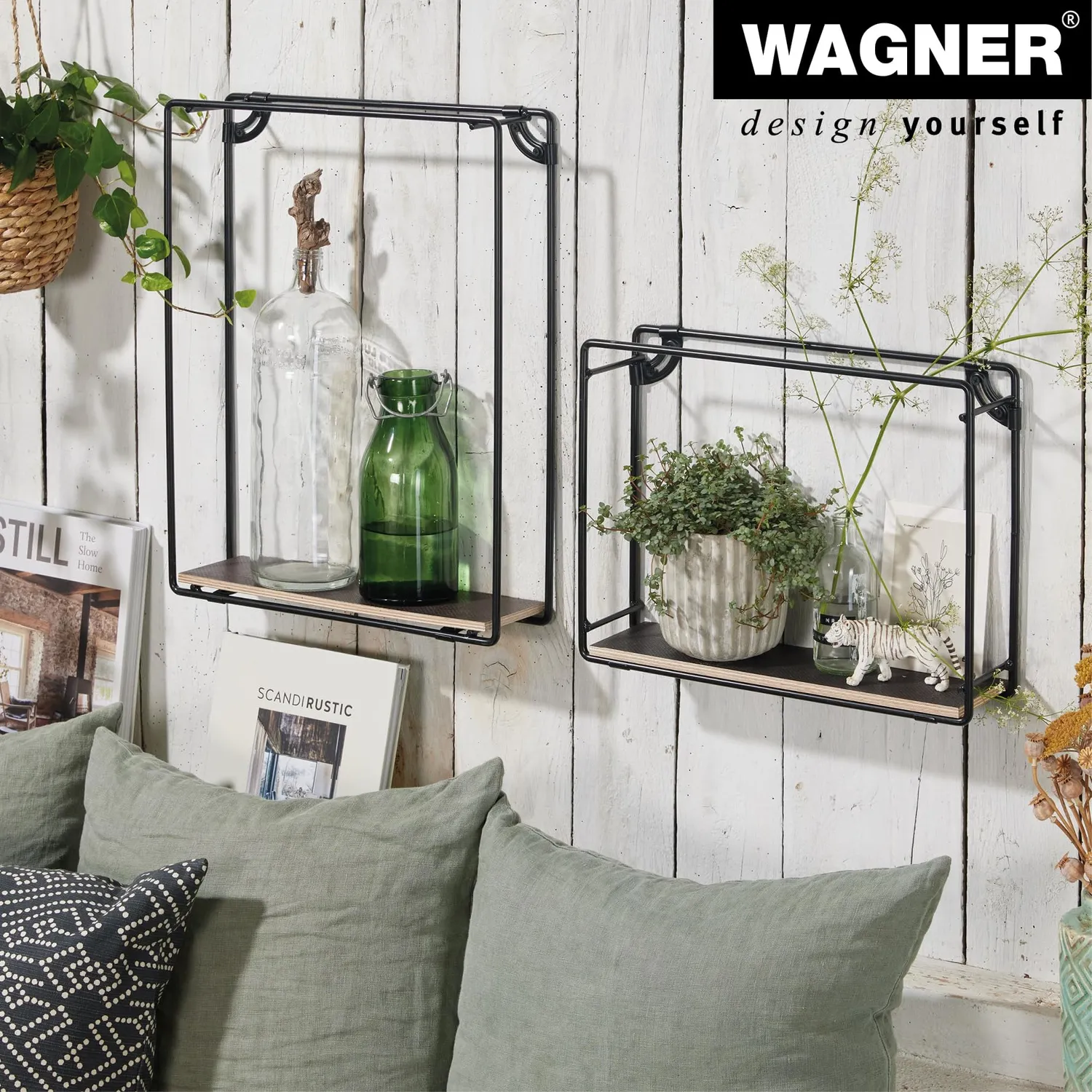 Wagner ST 3940 morsetto design acciaio 2 pz nero opaco