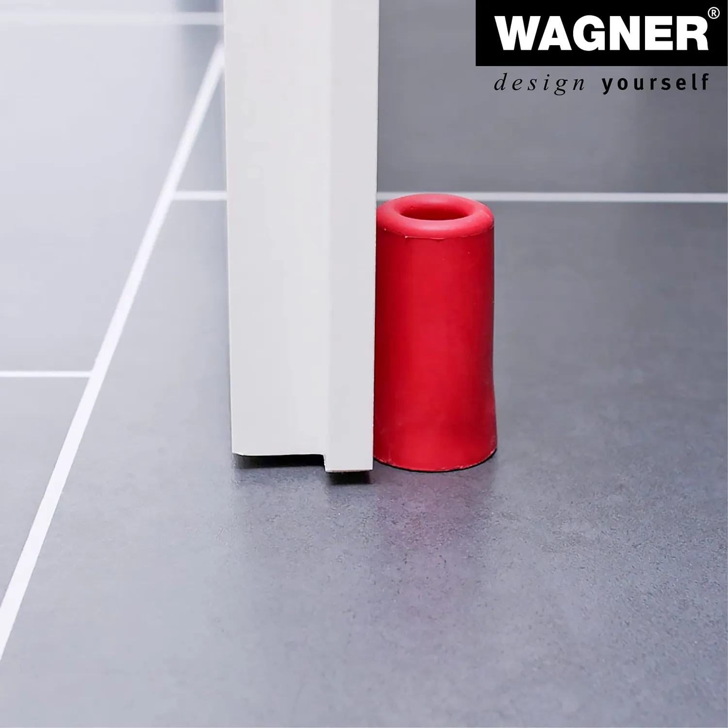 Wagner Vulcano Big 15207121 fermaporta rosso Ø40x73 mm gomma