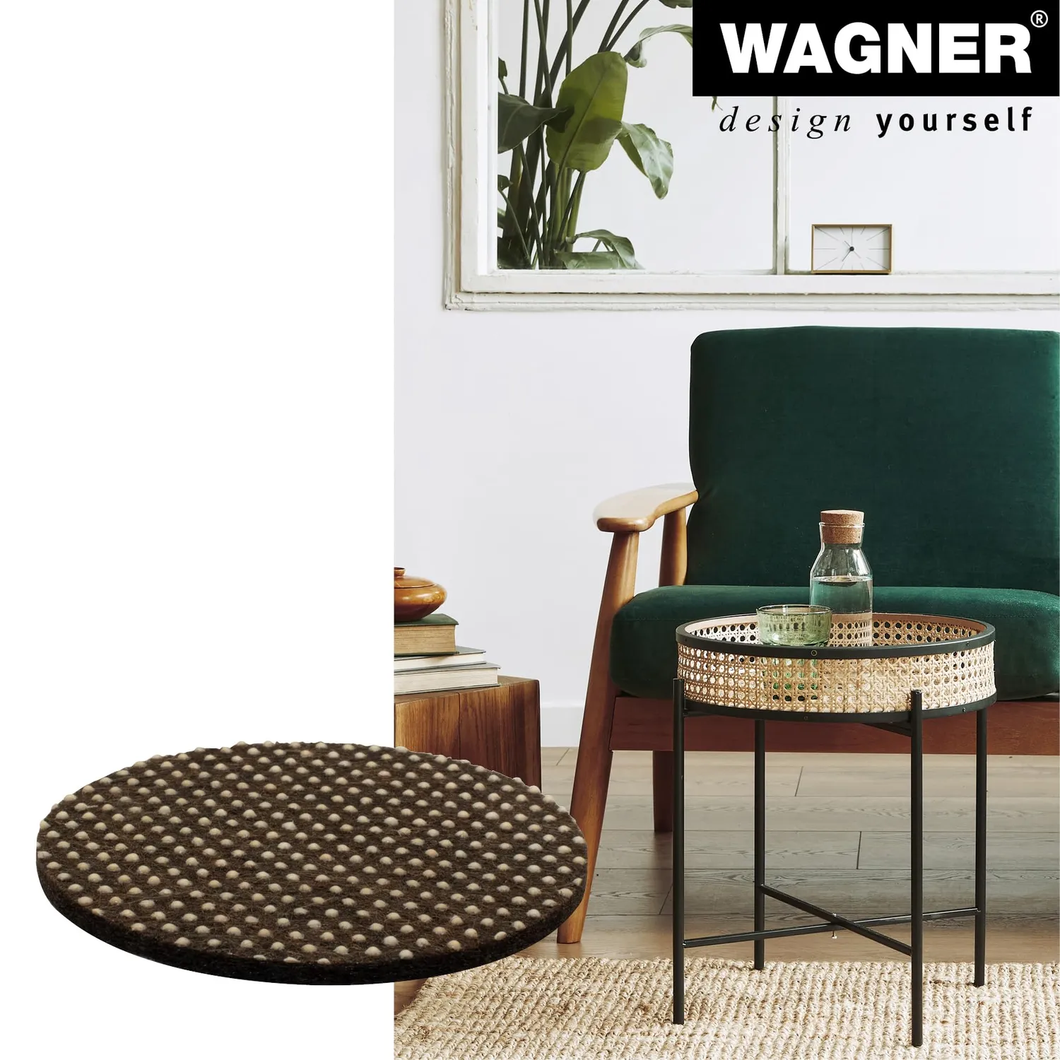 Wagner EH 0160 cuscinetti antiscivolo 4 pezzi feltro