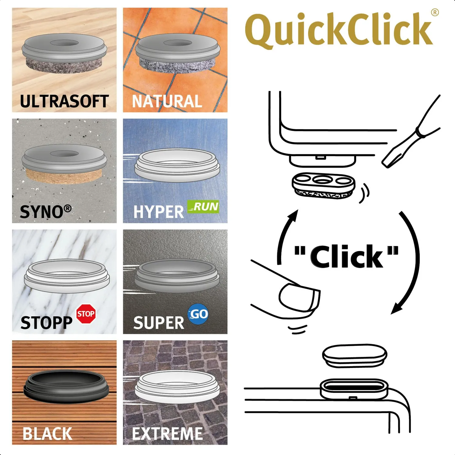 Wagner QuickClick 16783200 inserti ricambio 8 pezzi SYNO