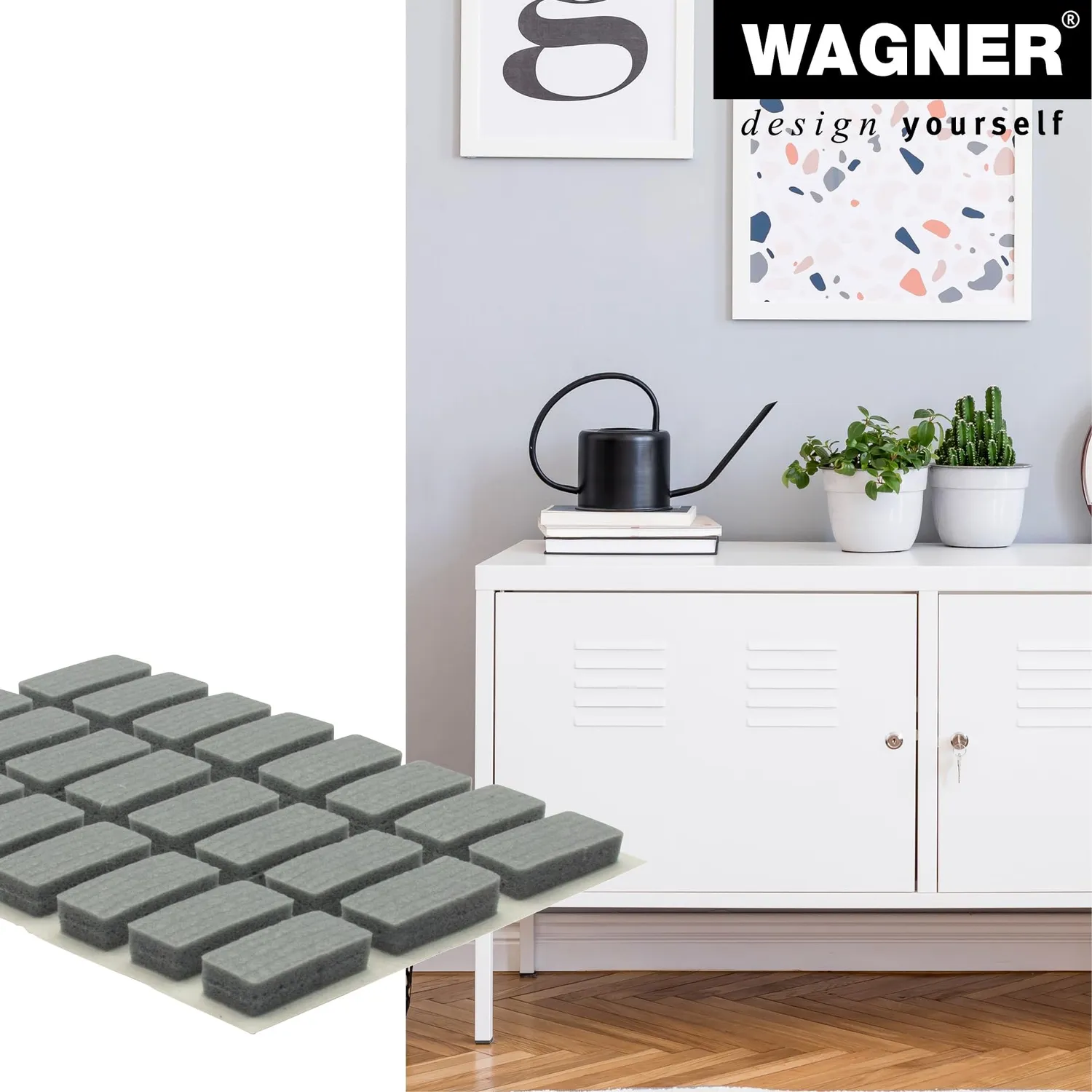 Wagner Soft Pads 16031699 cuscinetti EVA 8x16 mm 24 pezzi grigi