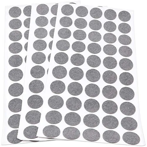 Adsamm feltrini ultrasottili Ø 20 mm grigi 150 pezzi da 1,5 mm